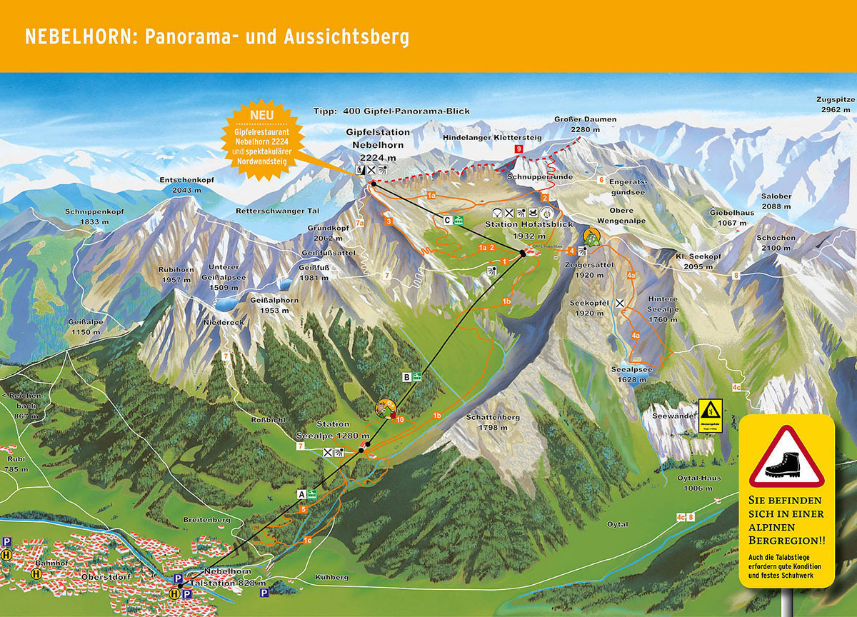 Quermania - Nebelhorn - Bergbahn Oberstdorf - Allgäuer Hochalpen -  Behindertengerechtes Ausflugsziel Allgäu