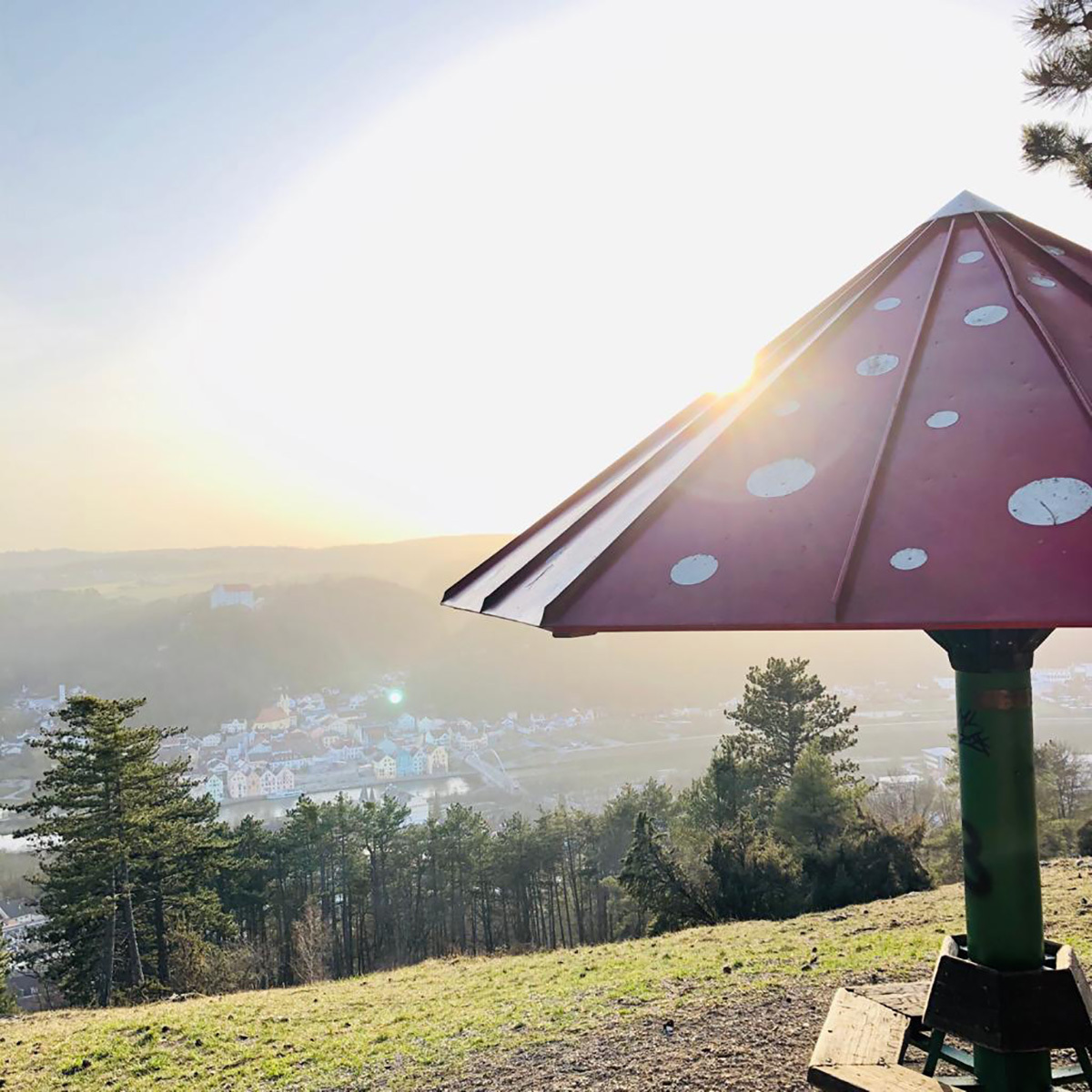 Wanderweg Blick auf Riedenburg und das Altmühltal