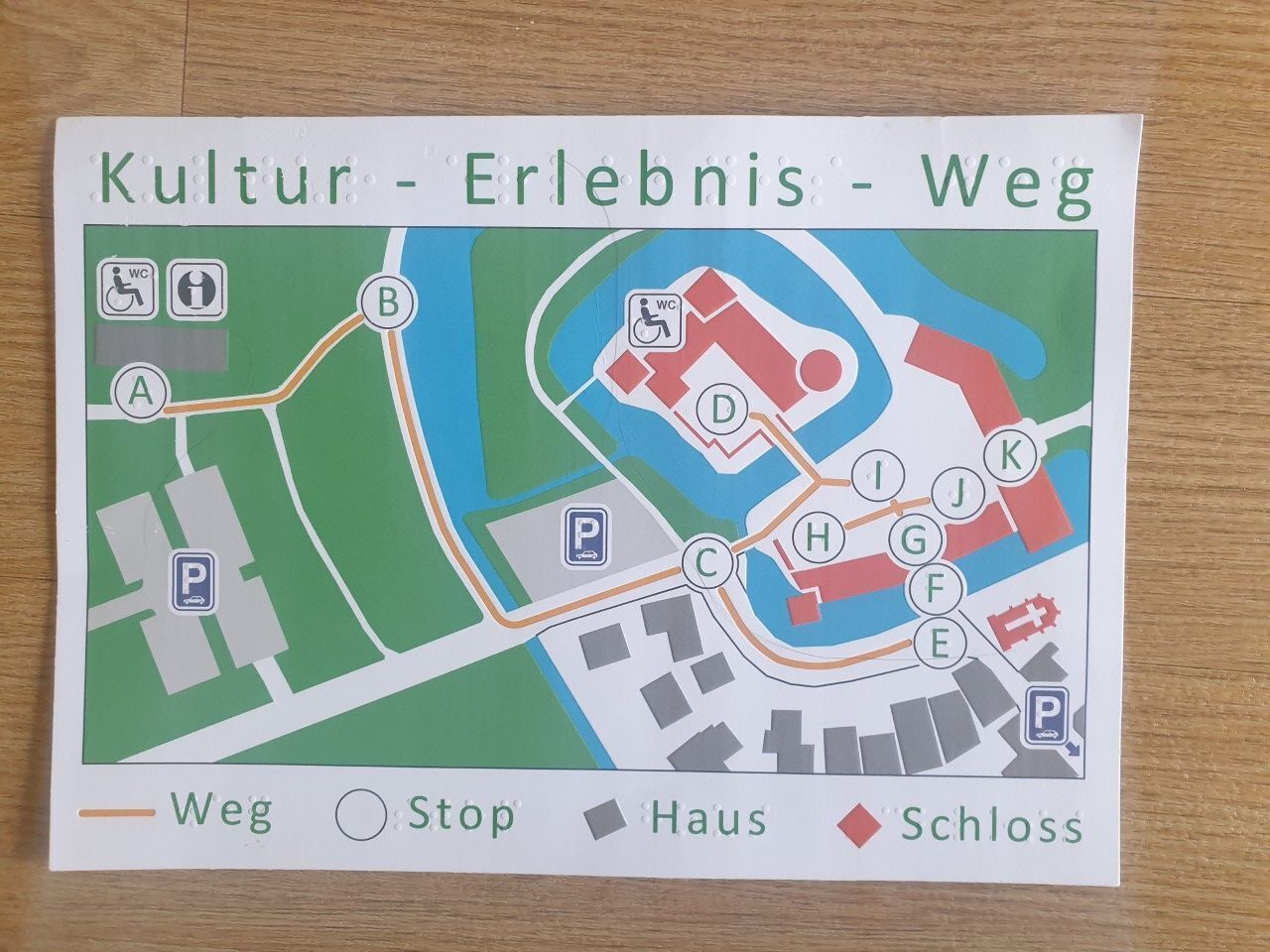 Taktile Karte - ©Sandra Hamer Taktile Karte - ©Sandra Hamer