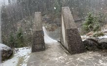 Wanderweg Klausbachtal: barrierefreie Hängebrücke am Schluchsteg  - ©Angelika Kleinheinz