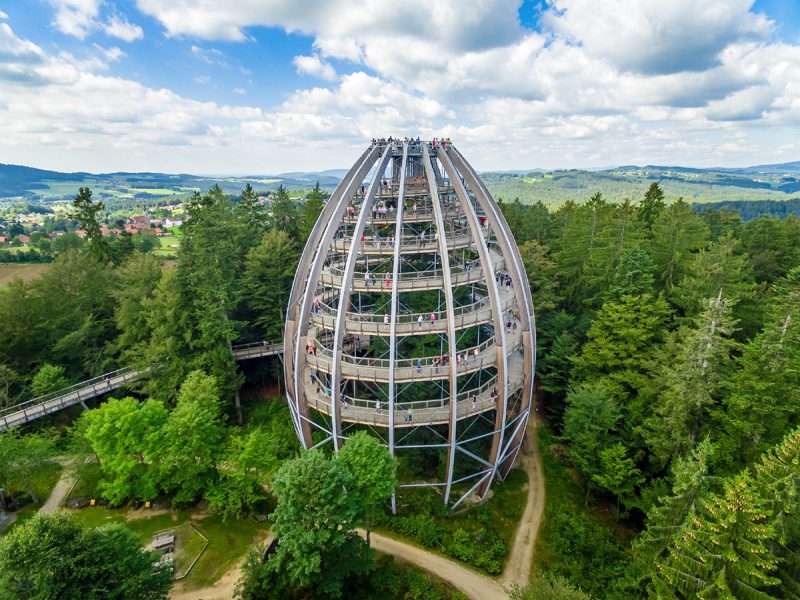 Baumwipfelpfad Bayerischer Wald im Nationalparkzentrum Lusen - ©Erlebnis Akademie AG/Baumwipfelpfad Bayerischer Wald Luftaufnahme von Baumwipfelpfad Bayerischer Wald im Nationalparkzentrum Lusen - ©Erlebnis Akademie AG/Baumwipfelpfad Bayerischer Wald