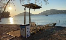 SEATRAC -barrierefreie Zugang ins Meer (Foto: auf der Insel Lipsi) - ©Sabine Switalla
